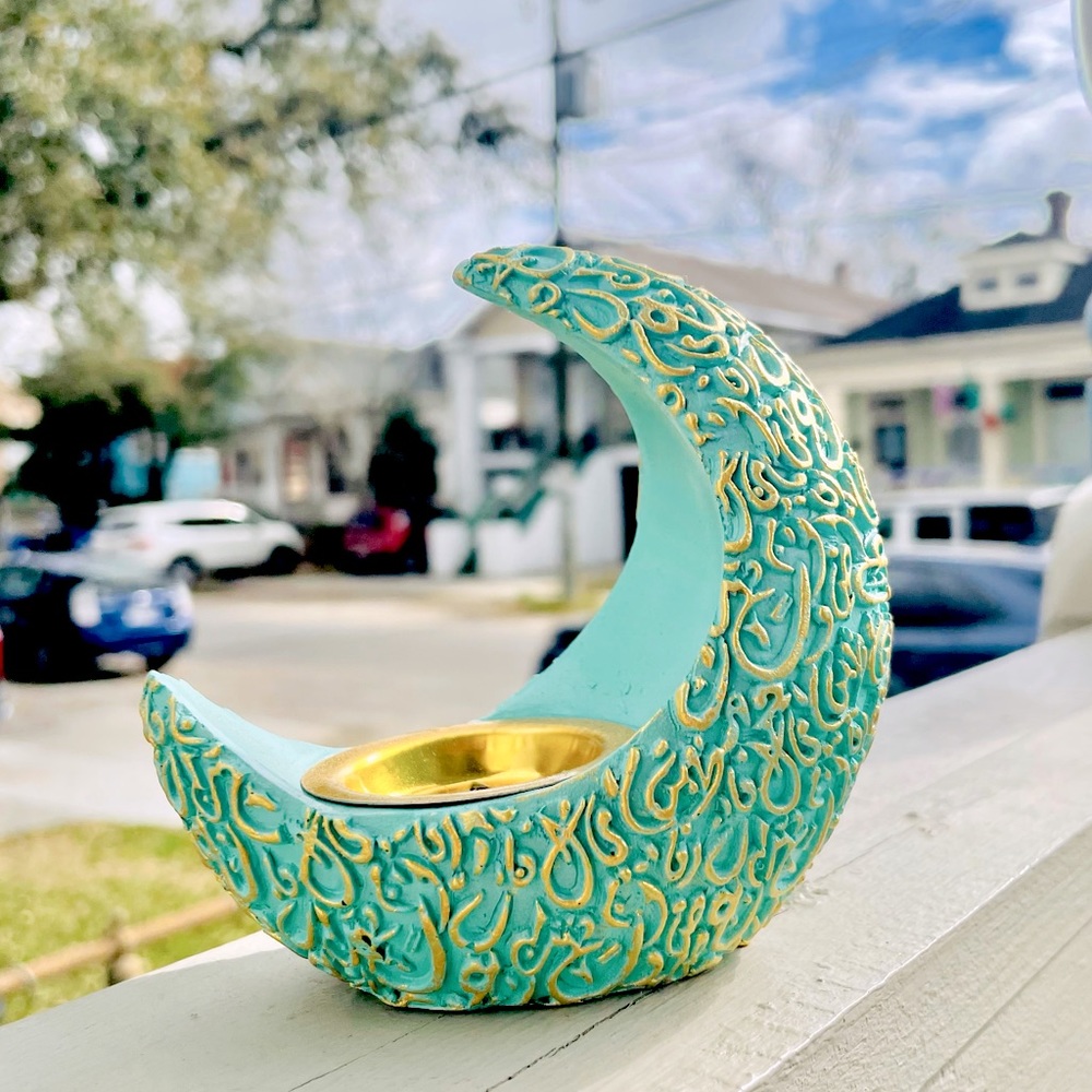 Moon incense holder